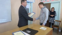 Благодарность за активное участие в военно-патриотической, оборонно-массовой и спортивной работе воспитанникам военно-патриотического клуба «Алмаз»  МБОУ Николаевской СОШ 